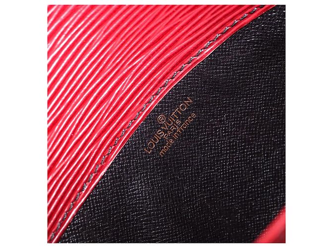 LOUIS VUITTON Borsa a Spalla Epi Cartesier MM Rossa M52247 LV Auth YKZ616 Rosso - vista 21