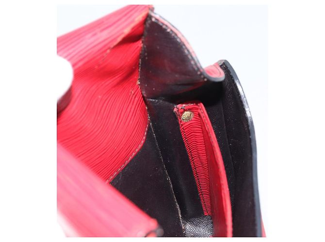 LOUIS VUITTON Borsa a Spalla Epi Cartesier MM Rossa M52247 LV Auth YKZ616 Rosso - vista 22