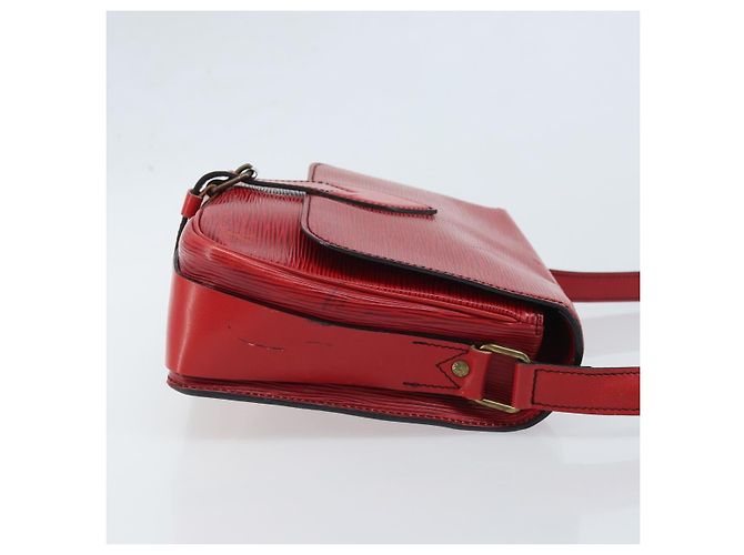 LOUIS VUITTON Borsa a Spalla Epi Cartesier MM Rossa M52247 LV Auth YKZ616 Rosso - vista 3
