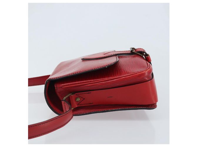 LOUIS VUITTON Borsa a Spalla Epi Cartesier MM Rossa M52247 LV Auth YKZ616 Rosso - vista 4
