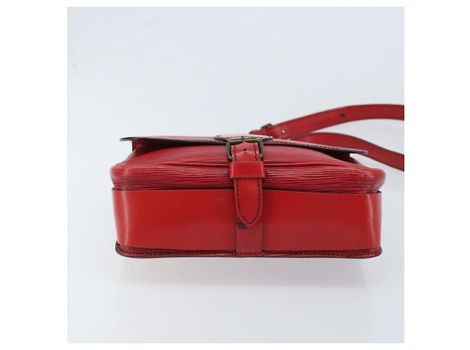 LOUIS VUITTON Borsa a Spalla Epi Cartesier MM Rossa M52247 LV Auth YKZ616 Rosso - vista 5