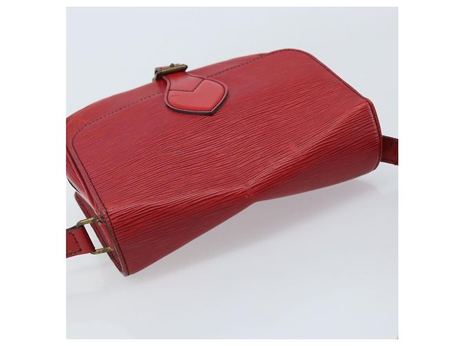 LOUIS VUITTON Borsa a Spalla Epi Cartesier MM Rossa M52247 LV Auth YKZ616 Rosso - vista 6