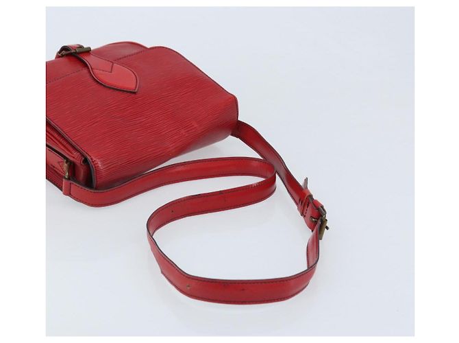 LOUIS VUITTON Borsa a Spalla Epi Cartesier MM Rossa M52247 LV Auth YKZ616 Rosso - vista 7