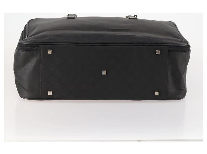 Borsa Boston GG Canvas Gucci Nera Argento Auth 173961 Nero - vista 10
