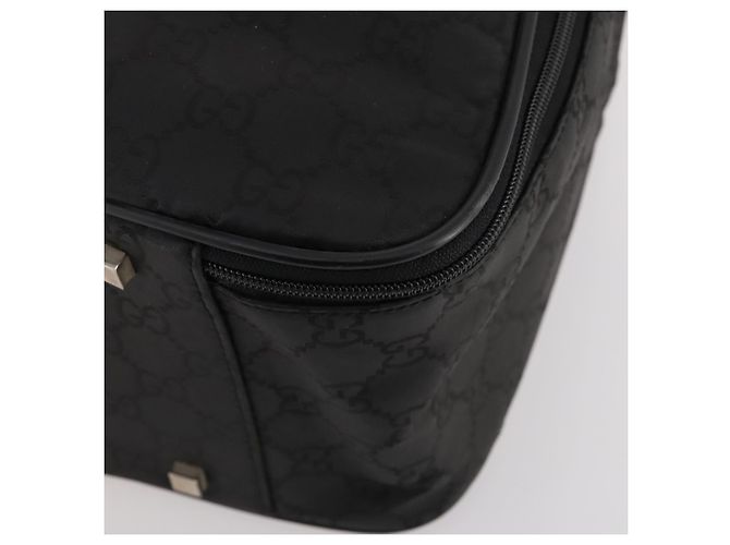 Borsa Boston GG Canvas Gucci Nera Argento Auth 173961 Nero - vista 11