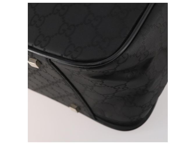 Borsa Boston GG Canvas Gucci Nera Argento Auth 173961 Nero - vista 13