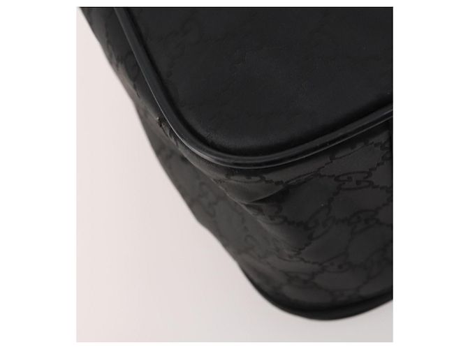 Borsa Boston GG Canvas Gucci Nera Argento Auth 173961 Nero - vista 14