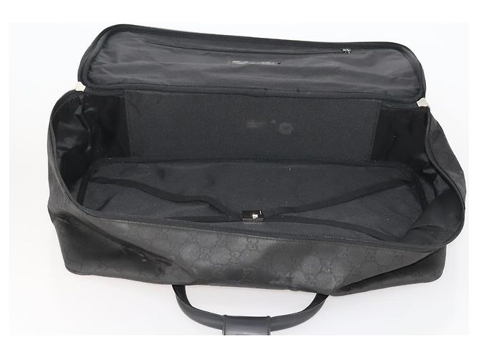 Borsa Boston GG Canvas Gucci Nera Argento Auth 173961 Nero - vista 17