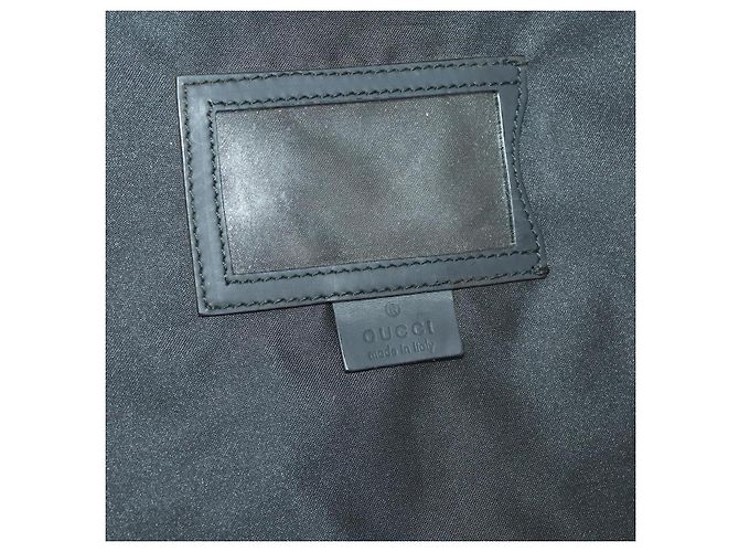 Borsa Boston GG Canvas Gucci Nera Argento Auth 173961 Nero - vista 19