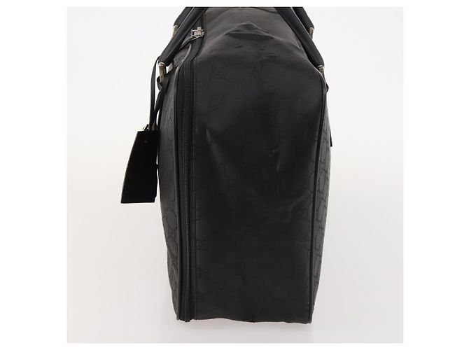 Borsa Boston GG Canvas Gucci Nera Argento Auth 173961 Nero - vista 4