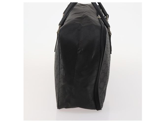 Borsa Boston GG Canvas Gucci Nera Argento Auth 173961 Nero - vista 5