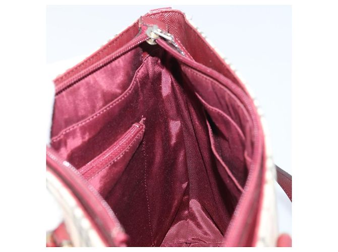 Bolsa de mão em canvas bege com estampa Nova Check da BURBERRY, dourada, Auth BA11740 Dourado - vista 17