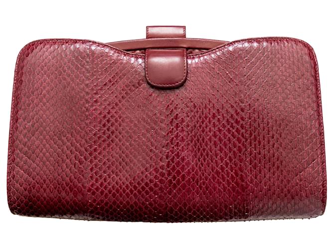 Timeless Bolsa de couro de cordeiro python Chanel - vista 2