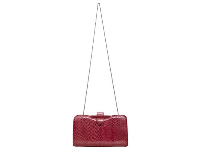 Timeless Bolsa de couro de cordeiro python Chanel - vista 5