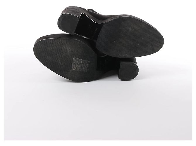 Kelly Hermès HERMES Tacchi in pelle e suede neri, Taglia 38 EU Nero - vista 13