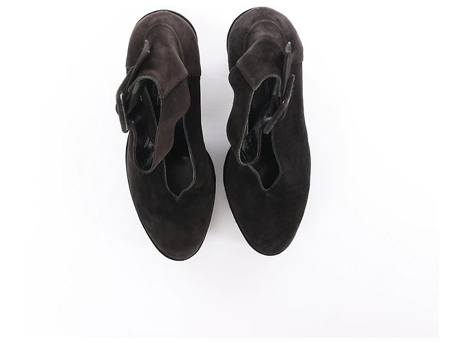 Kelly Hermès HERMES Tacchi in pelle e suede neri, Taglia 38 EU Nero - vista 5