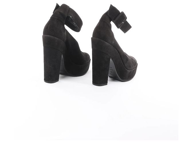 Kelly Hermès HERMES Tacchi in pelle e suede neri, Taglia 38 EU Nero - vista 8