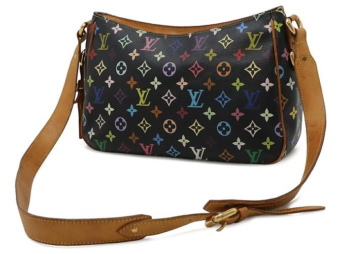 Borsa a Spalla Lodge GM Monogram Multicolore Louis Vuitton Nero - vista 3