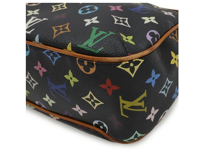 Borsa a Spalla Lodge GM Monogram Multicolore Louis Vuitton Nero - vista 4