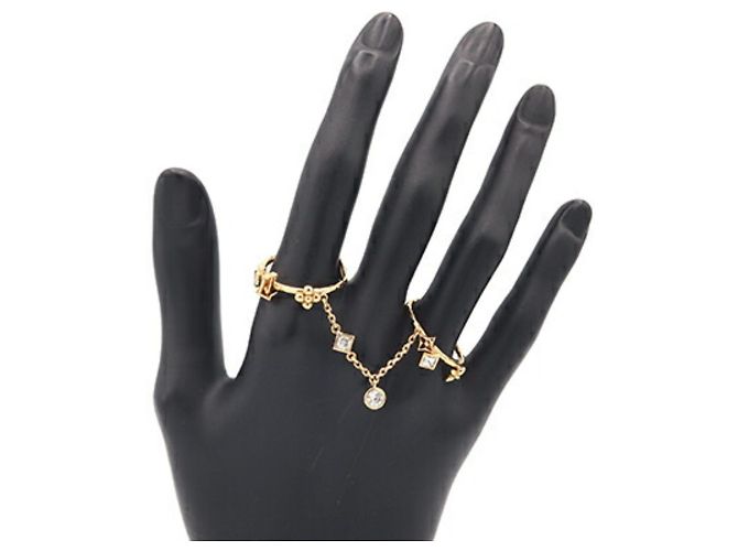 Anello Louis Vuitton LV In the Sky M1089M D'oro - vista 5