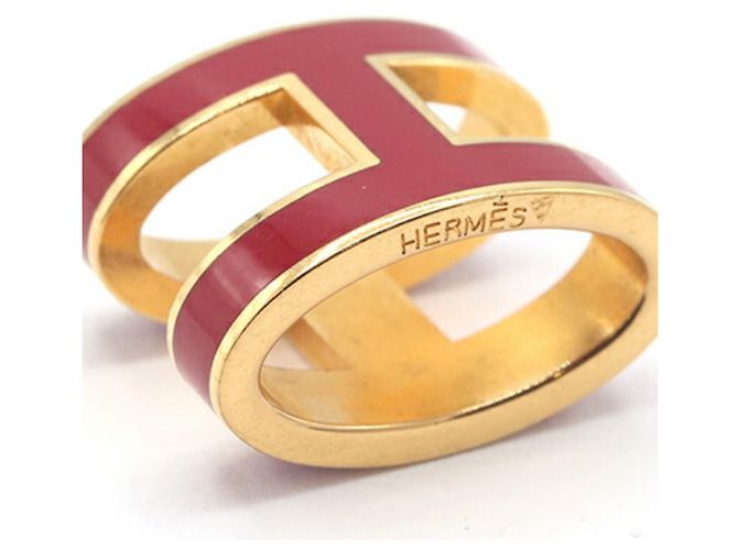 Collana Pendente Pop H di Hermès Rosso D'oro - vista 3