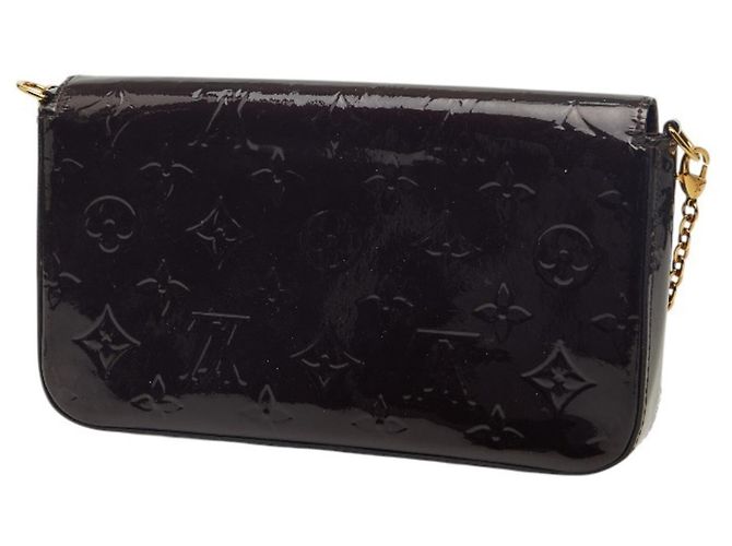 Pochette Félicie Borsa a spalla Louis Vuitton Monogram Vernis Pochette Felicie con catena Bordò Porpora Monogramma - vista 2