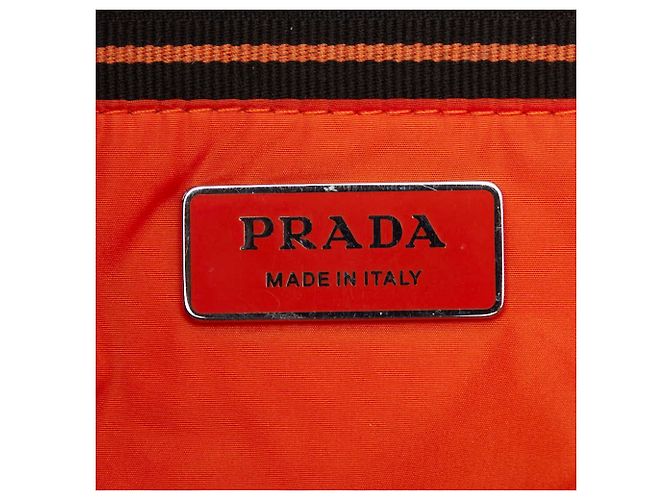Borsa tote/spalla in pelle nera Prada Nero - vista 11