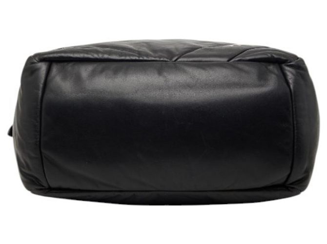 Borsa tote/spalla in pelle nera Prada Nero - vista 3
