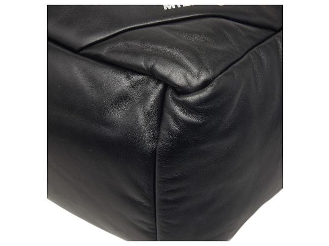 Borsa tote/spalla in pelle nera Prada Nero - vista 4