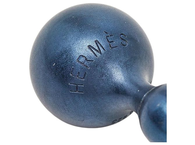 Hermès Abotoaduras Hermes Logo em azul marinho - vista 3