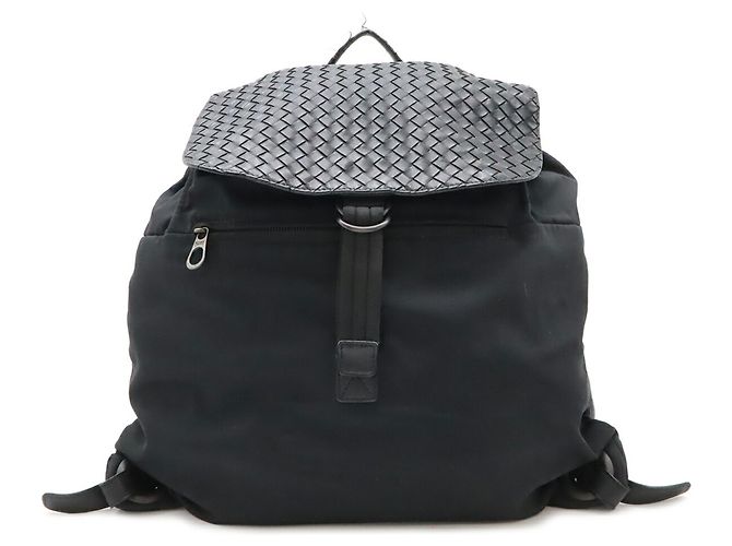 Zaino Intrecciato Bottega Veneta Nero - vista 2