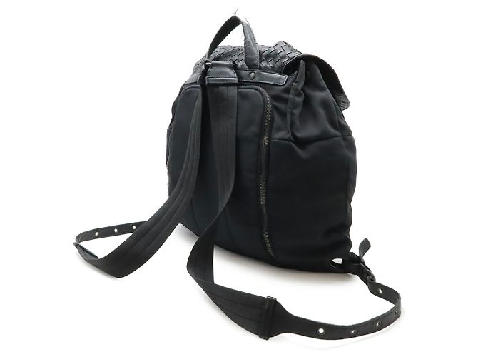 Zaino Intrecciato Bottega Veneta Nero - vista 3