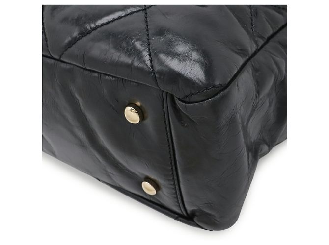 Borsa Tote Matelassé Portobello Coco Mark di Chanel Nero Crudo - vista 4