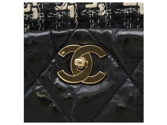 Borsa Tote Matelassé Portobello Coco Mark di Chanel Nero Crudo - vista 5