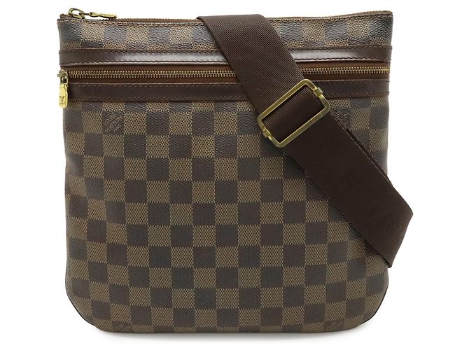 Borsa a Spalla Pochette Damier Bosphore Louis Vuitton Marrone - vista 2