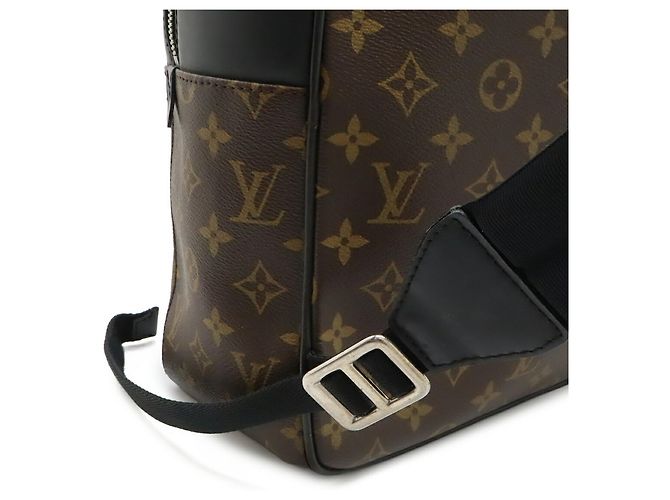 Louis Vuitton Monogram Macassar Josh Rucksack Braun Schwarz - Ansicht 6
