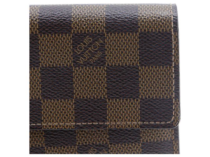Sarah Cartera larga de lona Damier Louis Vuitton Castaño - vista 11