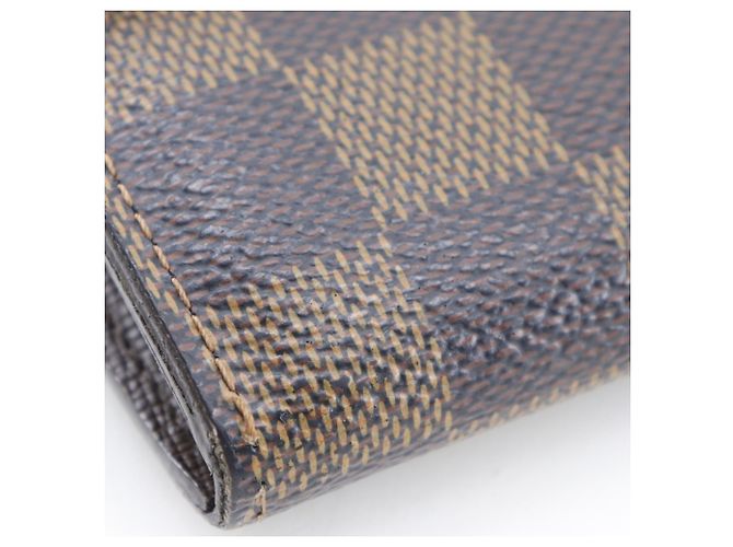 Sarah Cartera larga de lona Damier Louis Vuitton Castaño - vista 19