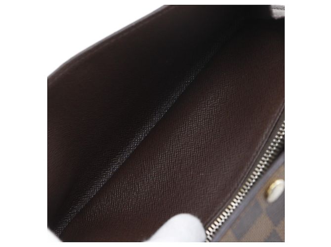 Sarah Cartera larga de lona Damier Louis Vuitton Castaño - vista 8