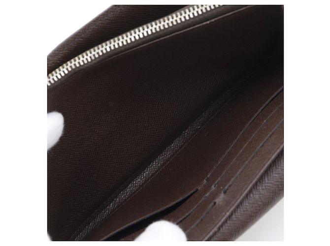 Sarah Cartera larga de lona Damier Louis Vuitton Castaño - vista 9