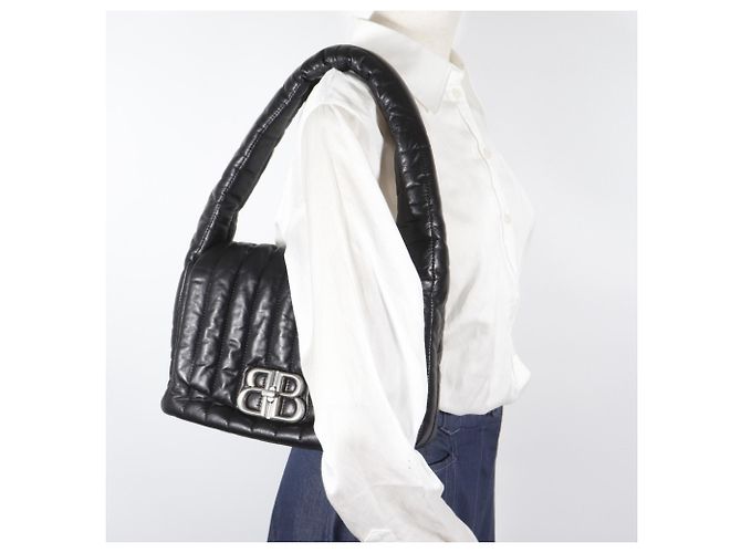 Everyday Borsa a Spalla Monaco di Balenciaga Nero - vista 13