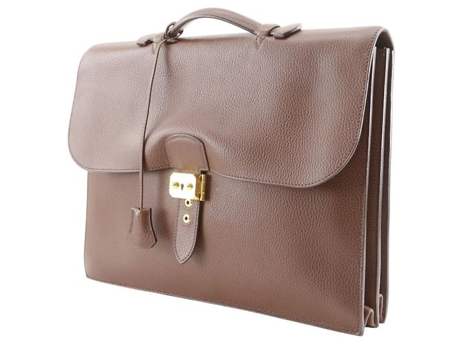 Sac à Depeche 38 de Hermès Marron - vue 2