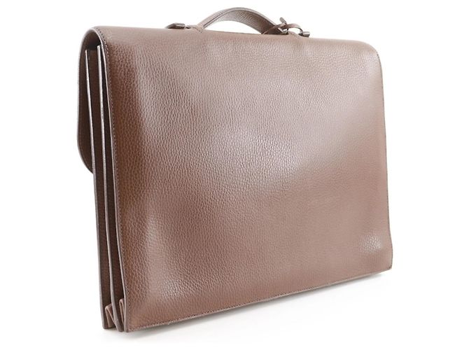 Sac à Depeche 38 de Hermès Marron - vue 3