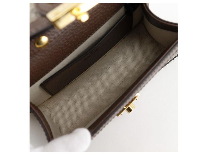 Borsa a Spalla Ophidia di Gucci Marrone - vista 6