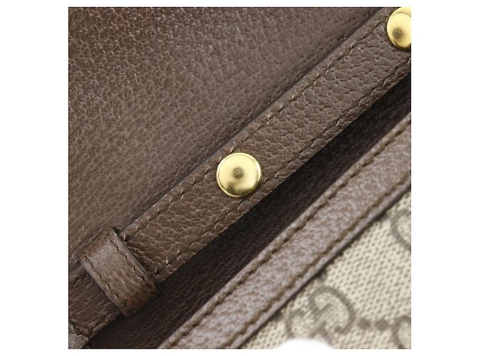 Borsa a Spalla Ophidia di Gucci Marrone - vista 8