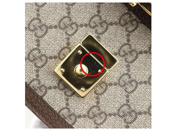 Borsa a Spalla Ophidia di Gucci Marrone - vista 9