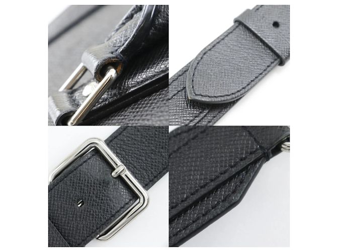 Borsa a mano verticale Taiga Louis Vuitton Nero - vista 13