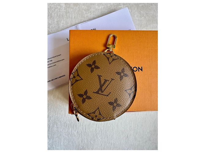 Louis Vuitton Round Coin Purse – Monogram Reverse Canvas Braun Cognac - Ansicht 11
