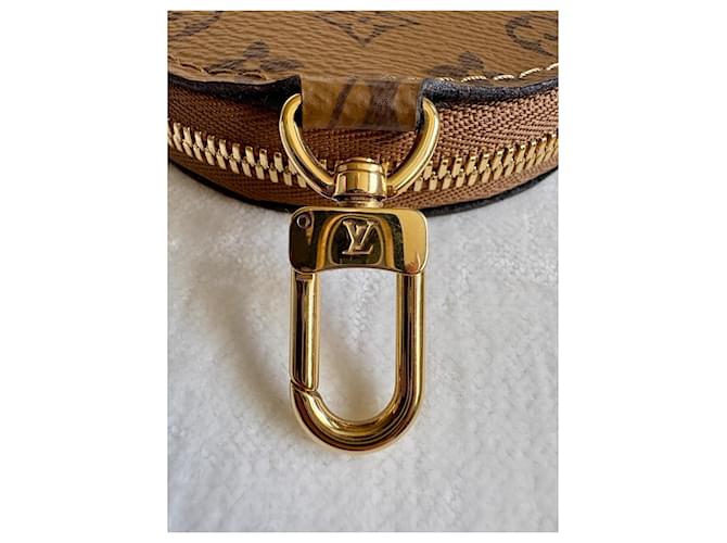 Louis Vuitton Round Coin Purse – Monogram Reverse Canvas Braun Cognac - Ansicht 6