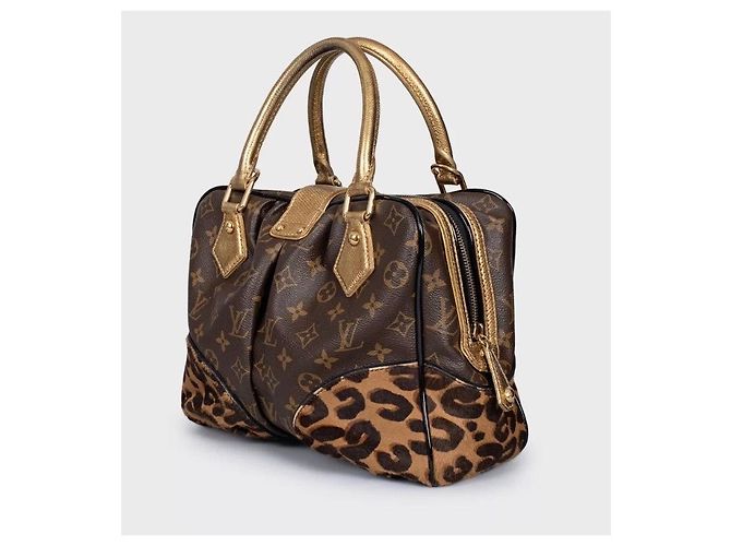 Borsa tote in tela e pelle Louis Vuitton Adele chic usata - vista 2
